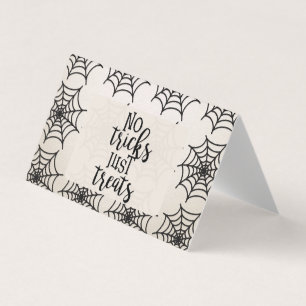 No Tricks Just Treats Halloween Goodies  Business Card