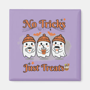 No Tricks Just Treats Halloween Magnet