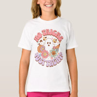 No Tricks Just Treats Halloween Retro Groovy Ghost