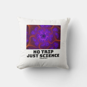 No Trip Just Science Mandelbrot Julia Set Fractal Cushion