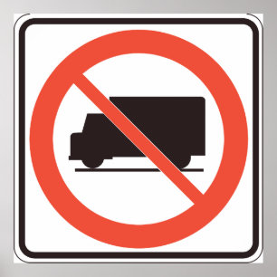 No Truck Sign