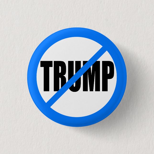 'NO TRUMP' 1.25-inch 3 Cm Round Badge (Front)