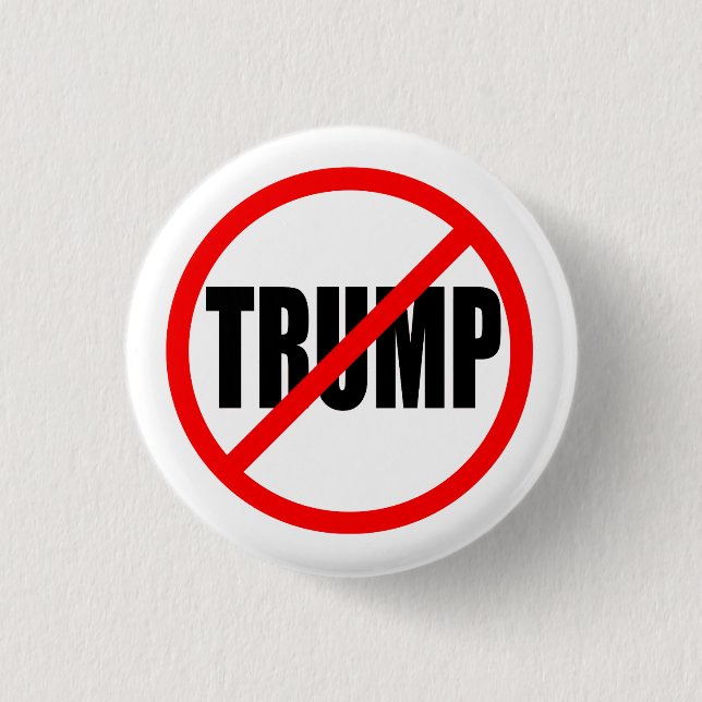 'NO TRUMP' 1.25-inch 3 Cm Round Badge (Front)