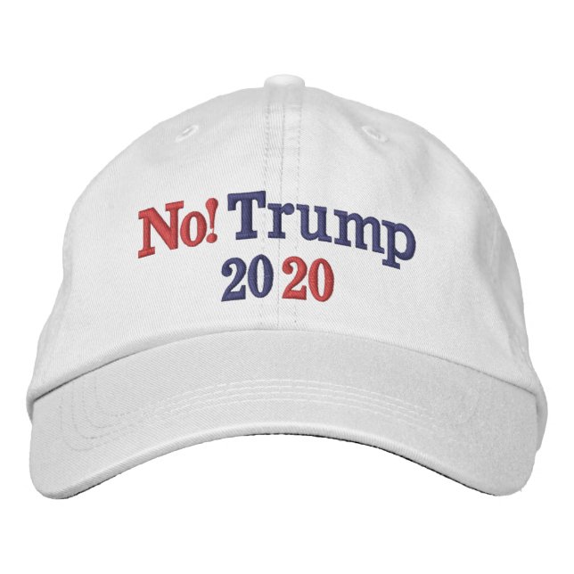 NO Trump 2020 Embroidered Hat (Front)
