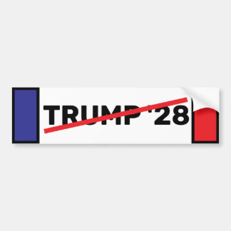 No TRUMP 28 Bumper Sticker