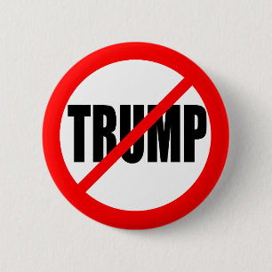 'NO TRUMP' 2.25-inch 6 Cm Round Badge