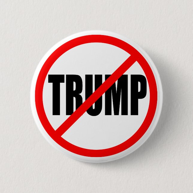 'NO TRUMP' 2.25-inch 6 Cm Round Badge (Front)
