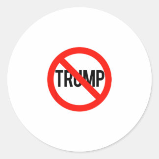 No Trump - Anti Trump Classic Round Sticker