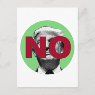 No Trump (Green and Red) Postcard