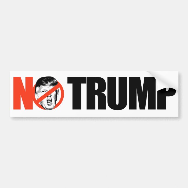 NO TRUMP -.png Bumper Sticker (Front)