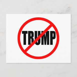 "NO TRUMP" POSTCARD