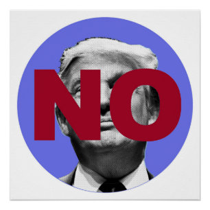 No Trump (purple and red) Poster