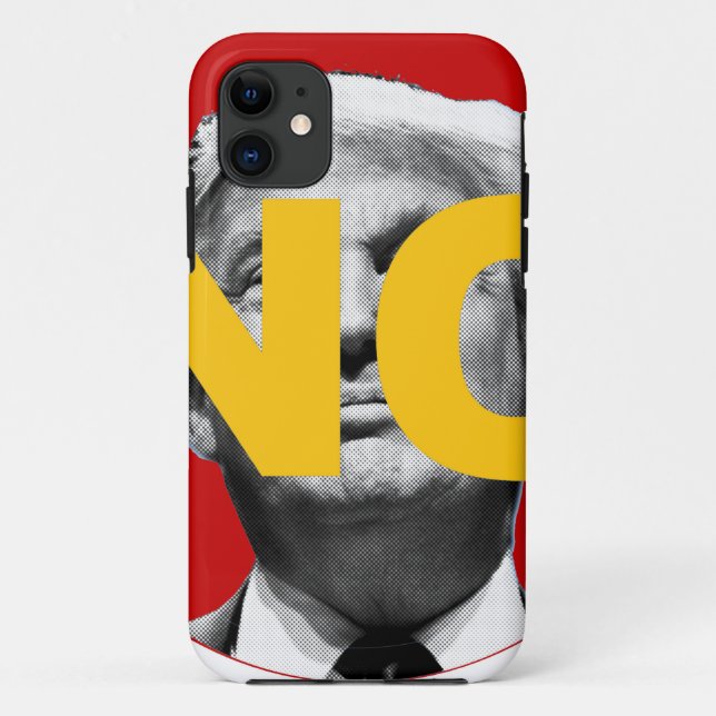 No Trump (Red and Yellow) Case-Mate iPhone Case (Back)