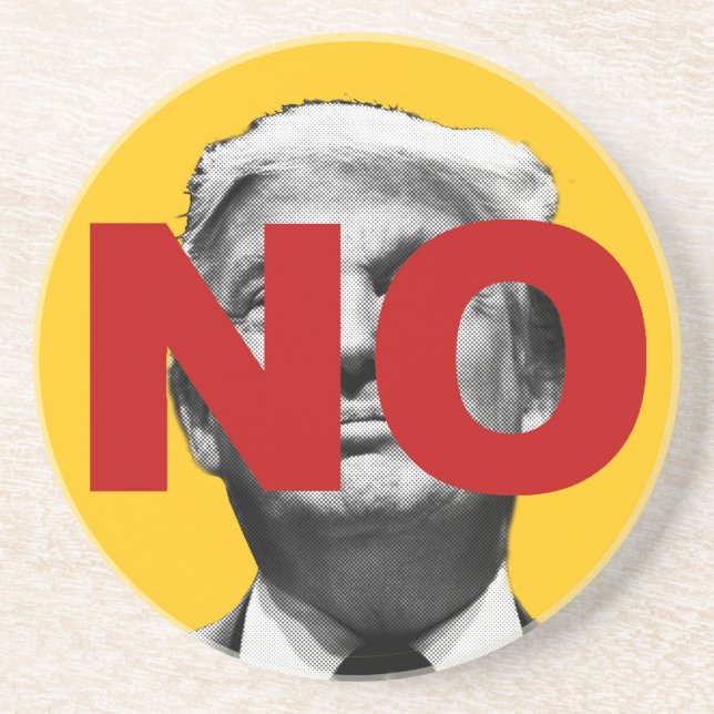 No Trump (Yellow and Red) Coaster (Front)