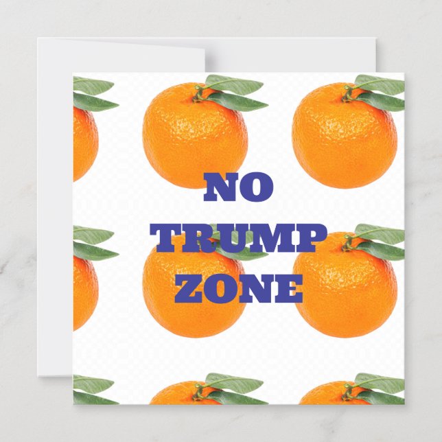 NO TRUMP ZONE MAGNET (Front)