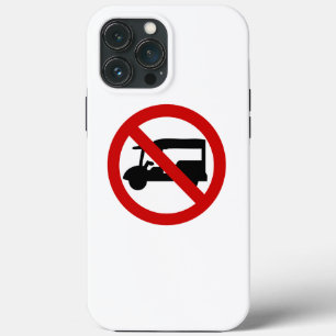 NO Tuk-Tuk TAXI ⚠ Thai Road Sign ⚠ iPhone 13 Pro Max Case
