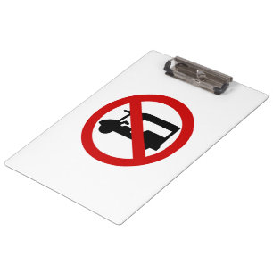 NO Tuk-Tuk TAXI ⚠ Thai Road Sign ⚠ Clipboard