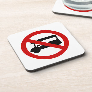 NO Tuk-Tuk TAXI ⚠ Thai Road Sign ⚠ Coaster