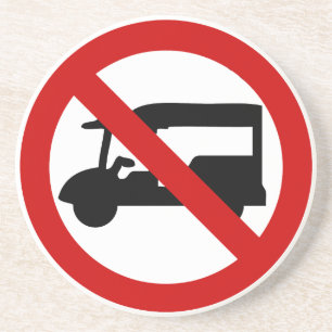 NO Tuk-Tuk TAXI ⚠ Thai Road Sign ⚠ Coaster