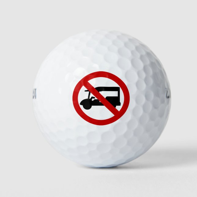 NO Tuk-Tuk TAXI ⚠ Thai Road Sign ⚠ Golf Balls (Front)