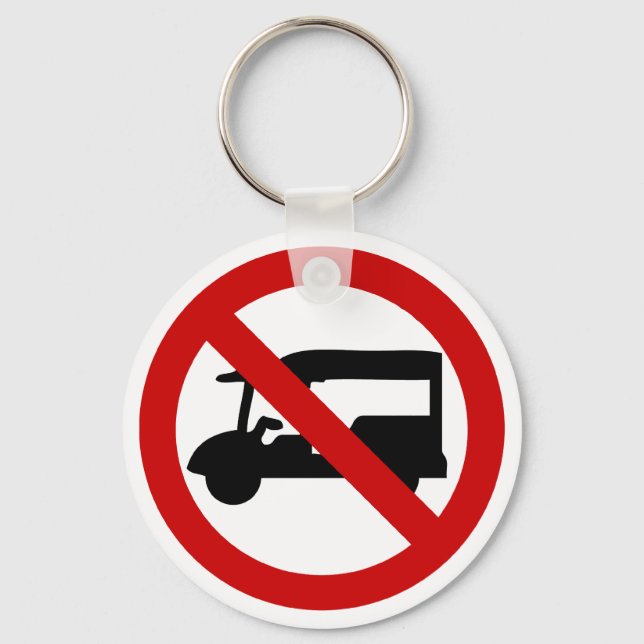 NO Tuk-Tuk TAXI ⚠ Thai Road Sign ⚠ Key Ring (Front)