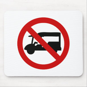 NO Tuk-Tuk TAXI ⚠ Thai Road Sign ⚠ Mouse Mat