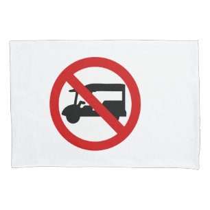 NO Tuk-Tuk TAXI ⚠ Thai Road Sign ⚠ Pillowcase