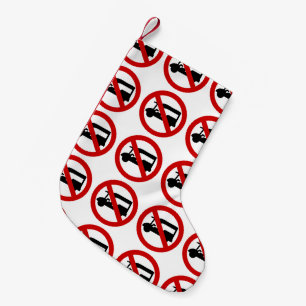 NO Tuk-Tuk TAXI ⚠ Thai Road Sign ⚠ Small Christmas Stocking