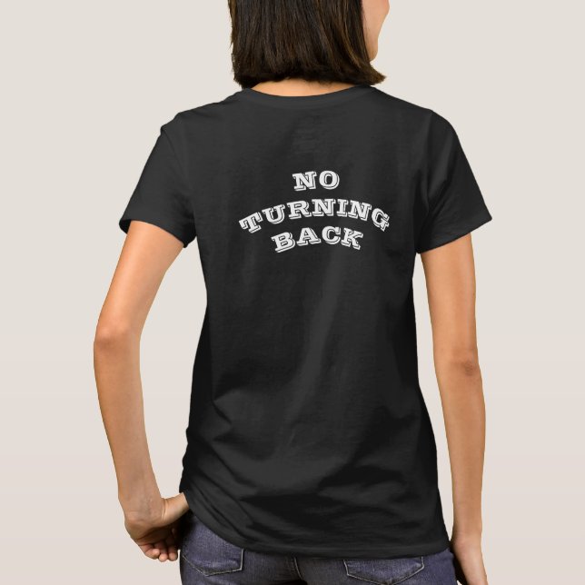 NO TURNING BACK  CHRISTIAN T-Shirt (Back)