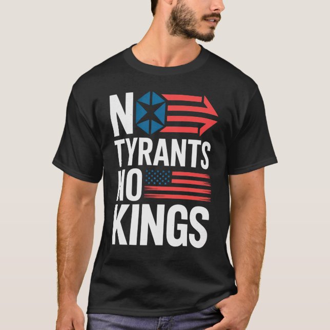 No Tyrants No Kings / Hands Off Protest T-Shirt (Front)