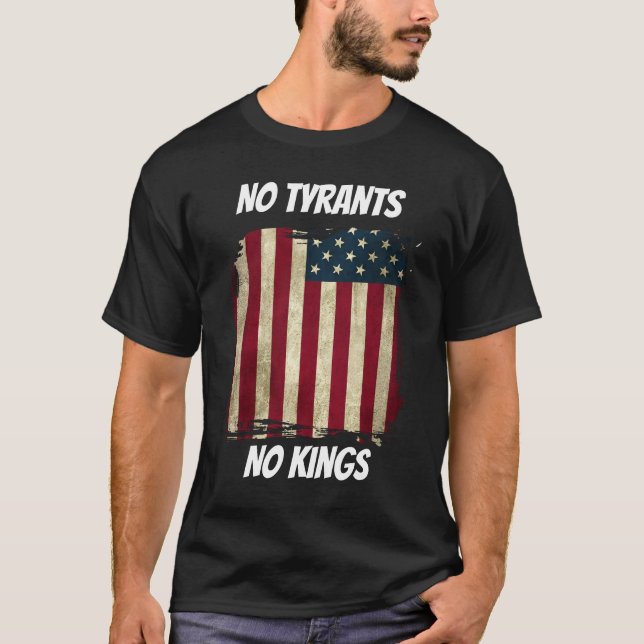 No Tyrants No Kings T-Shirt Personalised Country  (Front)