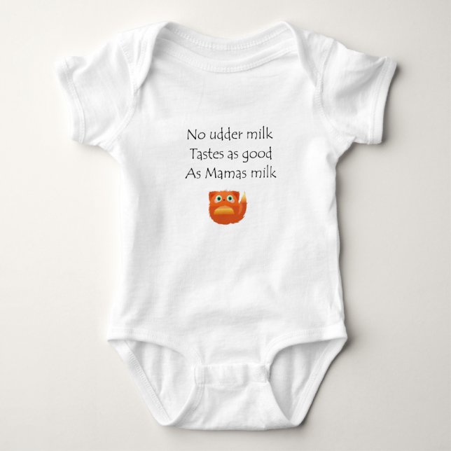 No Udder Milk Baby Bodysuit (Front)