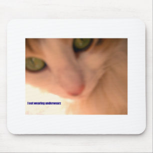 no underwear kitty mouse mat