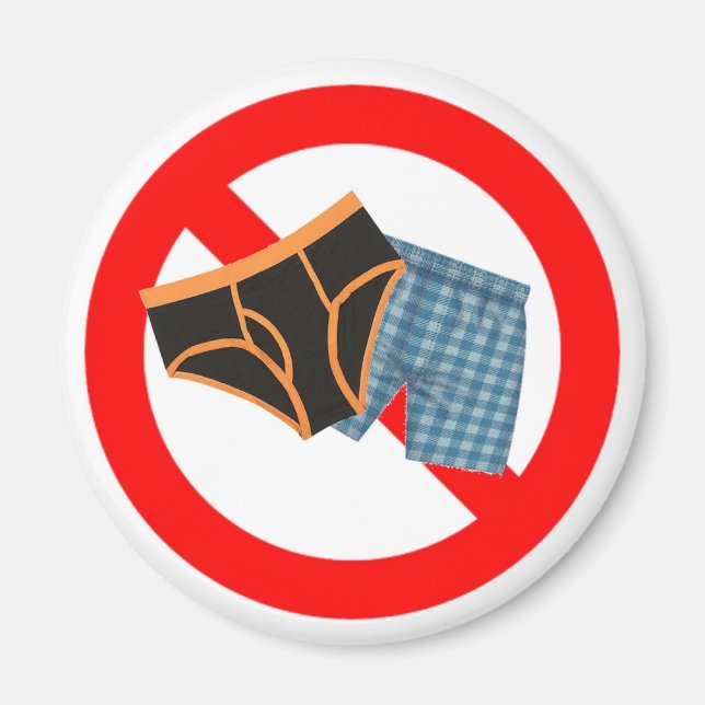 No Underwear Magnet (Front)