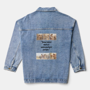 No unimportant person denim jacket