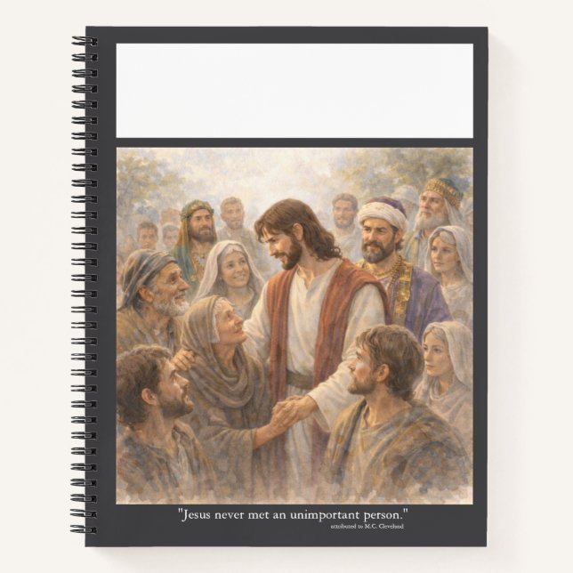 No unimportant person notebook (Front)