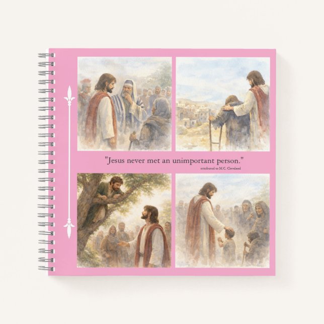 No unimportant person notebook (Front)