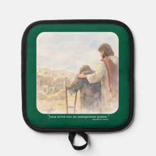 No unimportant person pot holder