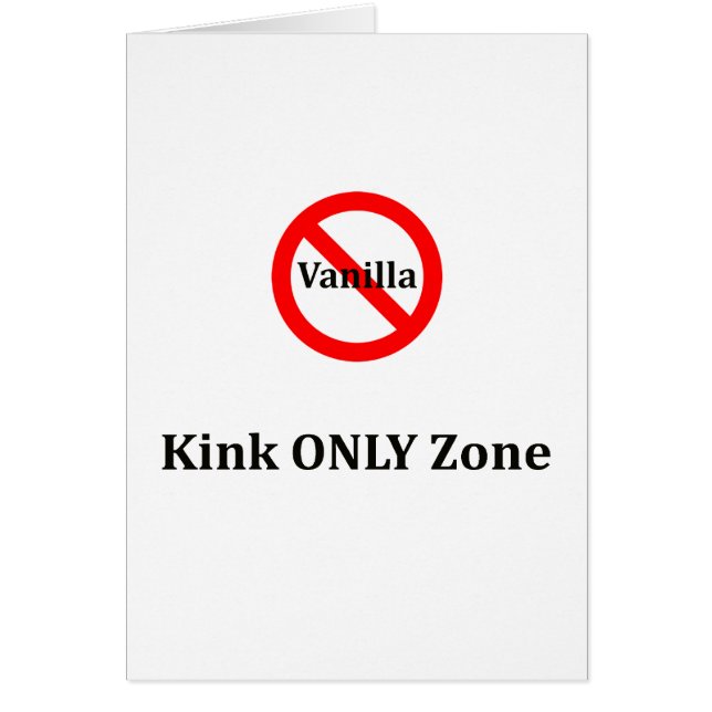 No Vanilla KINK Only Zone (Front)