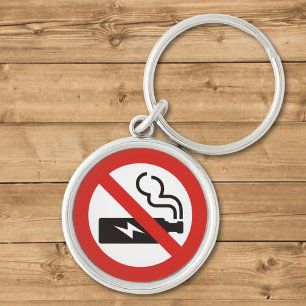 No Vaping Key Ring