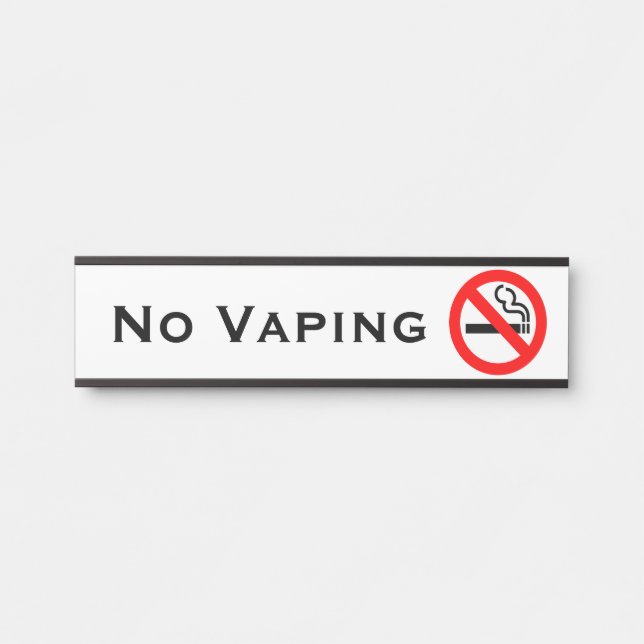 No Vaping Office Door Signs Business Sign (Front)