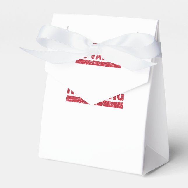 No Vaping Red Ink Stamp Favour Box (Front Side)