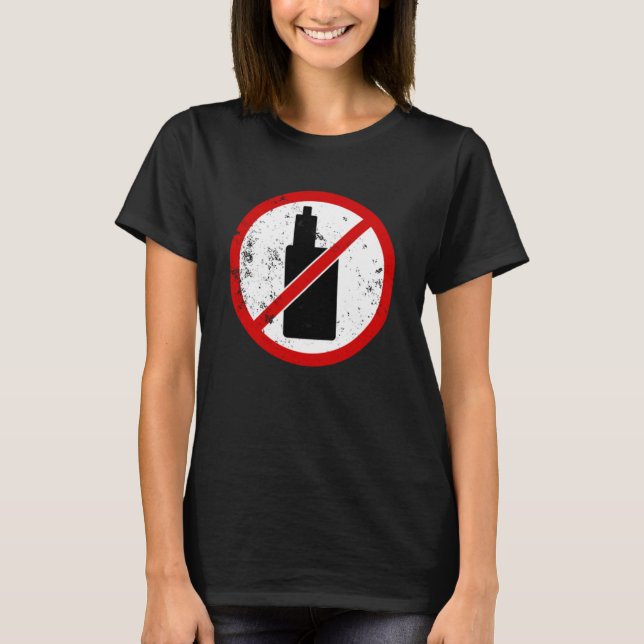 No Vaping Sign T-Shirt (Front)