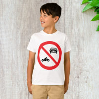 No Vehicles Road Sign