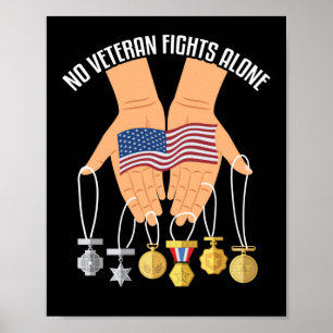No Veteran fights alone Poster