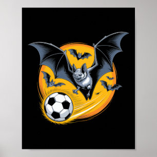 No Visible Text Detected Byt Soccer Fan Halloween Poster