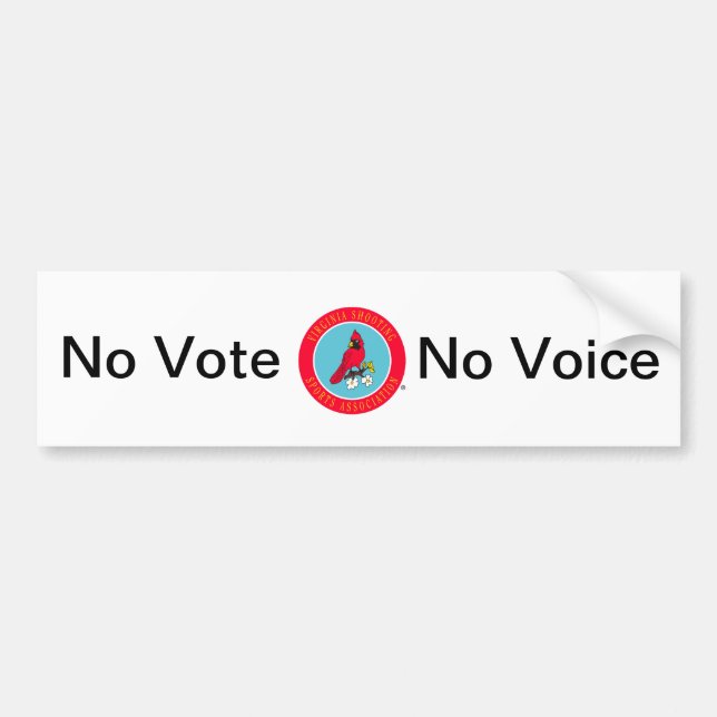 No Vote No VSSA Voice Bumper Sticker (Front)