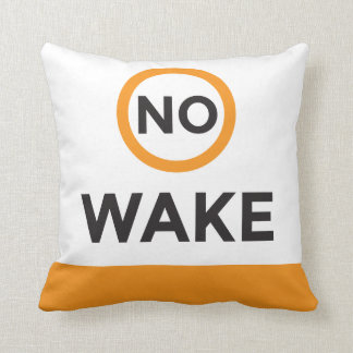 No Wake Throw Pillow