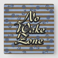 No Wake Zone Nautical Ship Anchors And Wheels