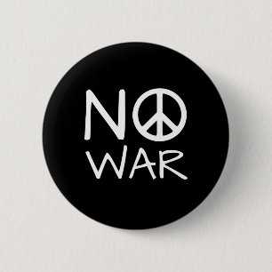 No War  6 Cm Round Badge